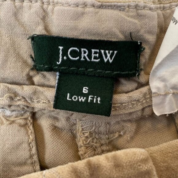 J.Crew Womens Pants Size 6 Low Fit Khaki Velour Flared Leg Classic Casual Retro - Picture 2 of 15